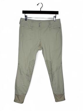 RJ Classics Women’s Harper Knee Patch Riding Breeches in Beige/Tan Size 30 READ